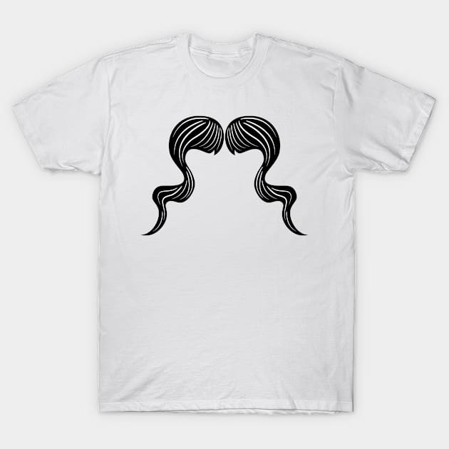 Swirl Moustache T-Shirt by SWON Design